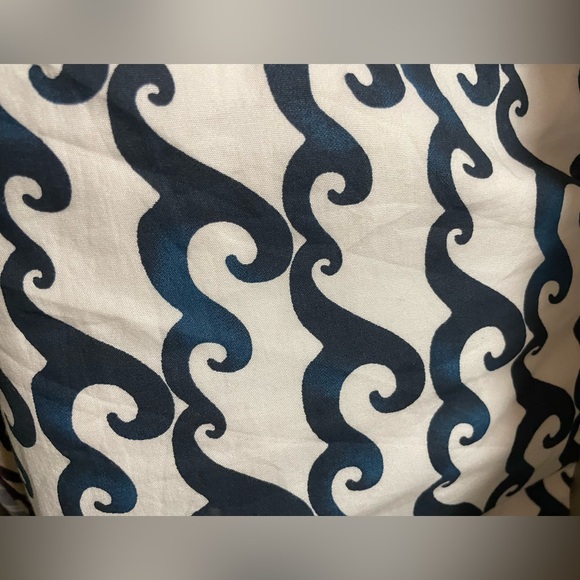 Blue Waves Cotton Mini Dress - Picture 6 of 6